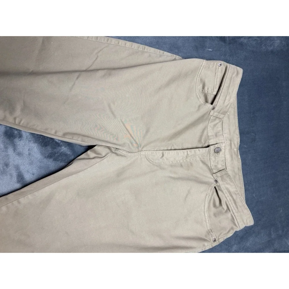 Peter Millar Pants Mens 36x32 Tan Chino Stretch 5 Pocket Regular Fit Casual
